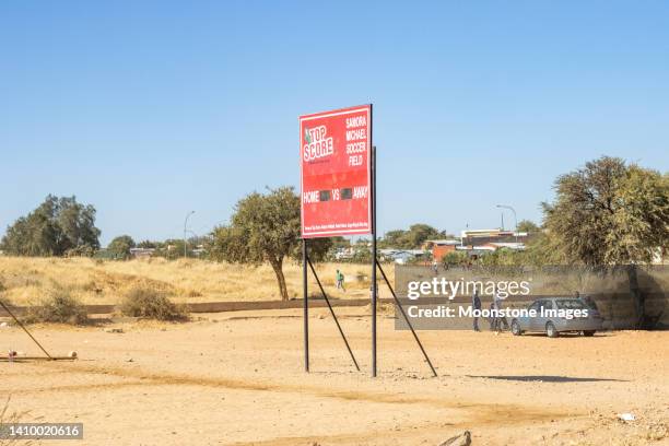 samora machel soccer field at katutura township near windhoek in khomas region, namibia - windhoek katutura bildbanksfoton och bilder