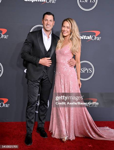 Maksim Chmerkovskiy and Peta Murgatroyd attend the 2022 ESPYs at Dolby Theatre on July 20, 2022 in Hollywood, California.