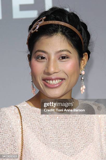 Sirivannavari Nariratana attends the Chanel Ready-To-Wear Fall/Winter 2012 show as part of Paris Fashion Week at Grand Palais on March 6, 2012 in...