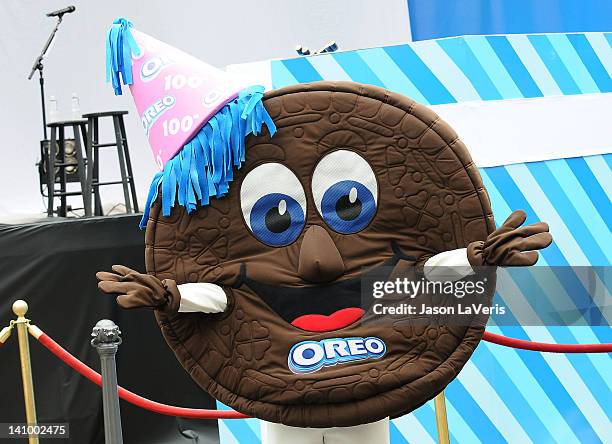 An Oreo attends 100th birthday celebration of Oreo Cookies at The Grove on March 6, 2012 in Los Angeles, California.