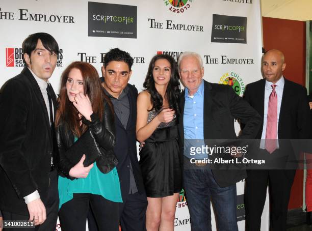 Cast of "The Employer" arrive for "The Employer" Los Angeles Screening held at Regent Showcase Theatre on March 6, 2012 in West Hollywood, California.