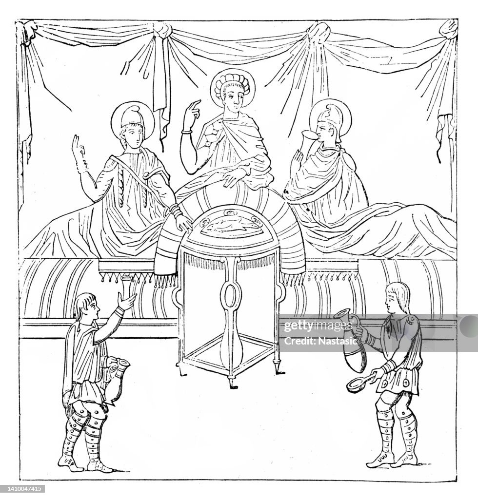 Meals in the third century after the Virgil of the Vatican