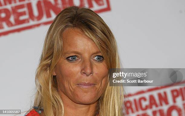 Simone Callahan arrives at the Australian premiere of "American Pie: Reunion" on March 7, 2012 in Melbourne, Australia.