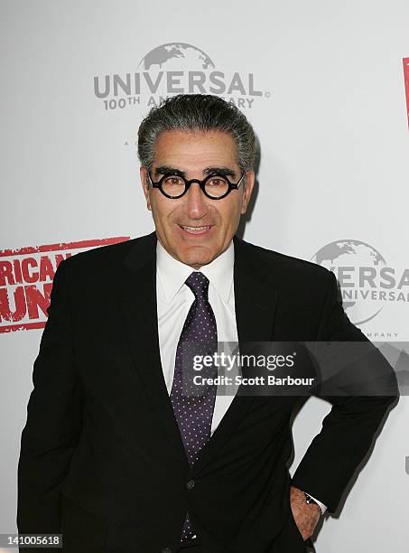 Eugene Levy arrives at the Australian premiere of "American Pie: Reunion" on March 7, 2012 in Melbourne, Australia.