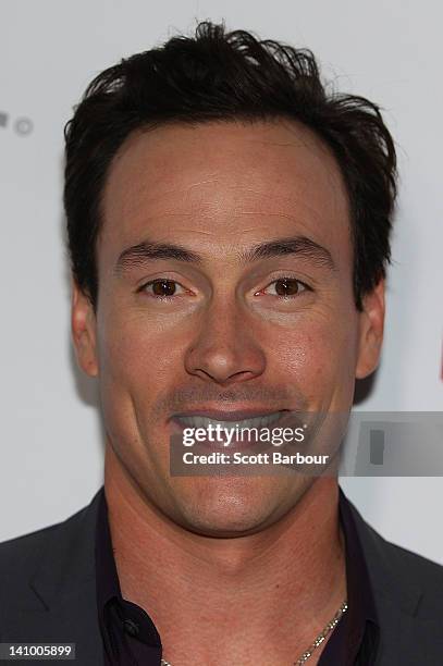 Chris Klein arrives at the Australian premiere of "American Pie: Reunion" on March 7, 2012 in Melbourne, Australia.