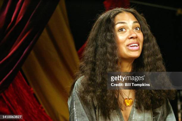 March 27: MANDATORY CREDIT Bill Tompkins/Getty Images Amel Larrieux March 27, 2006 in New York City.