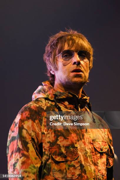 Liam Gallagher performs at Spark Arena on July 21, 2022 in Auckland, New Zealand.