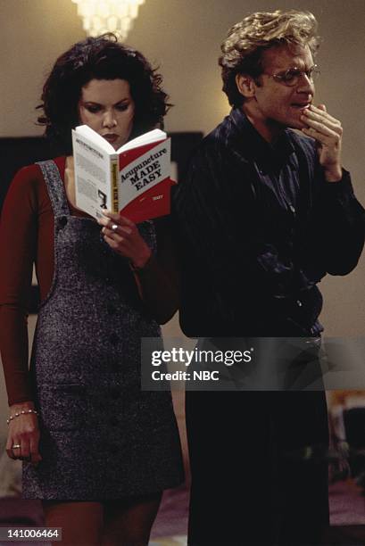 Caroline and the Opera" Episode 7 -- Aired 11/9/95 -- Pictured: Lauren Graham as Shelly, Malcolm Gets as Richard Karinsky -- Photo by: Mike...