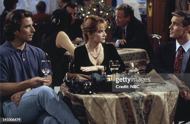 Caroline and the Opera" Episode 7 -- Aired 11/9/95 -- Pictured: Eric Lutes as Del Cassidy, Lea Thompson as Caroline Duffy, Peter Krause as Peter...
