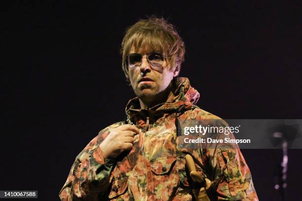 Liam Gallagher performs at Spark Arena on July 21, 2022 in Auckland, New Zealand.