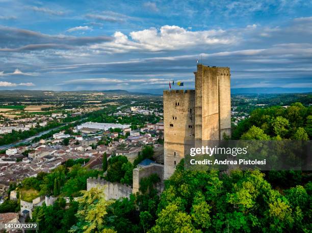 crest village in the provencal drome, france - drome stock pictures, royalty-free photos & images