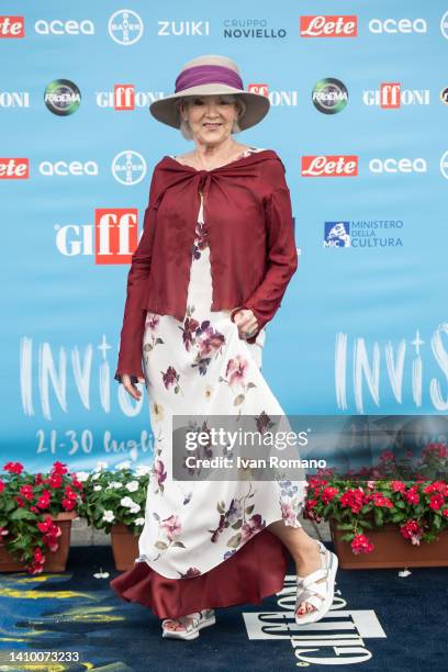 Caterina Caselli attends the photocall at the Giffoni Film Festival 2022 on July 21, 2022 in Giffoni Valle Piana, Italy.