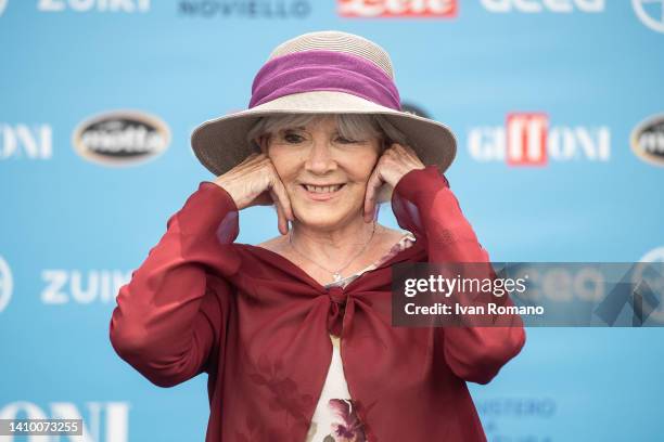 Caterina Caselli attends the photocall at the Giffoni Film Festival 2022 on July 21, 2022 in Giffoni Valle Piana, Italy.