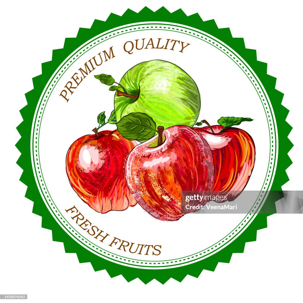 Food Label Design Rounded Food Label Design High-Res Vector Graphic - Getty Images