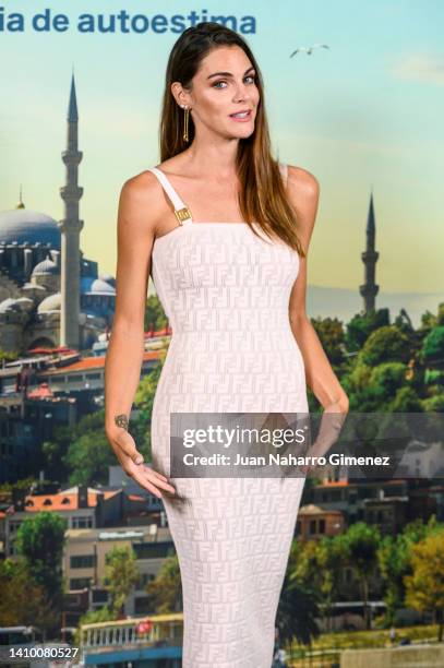 Amaia Salamanca attends the "Por Los Pelos. Una Historia de Autoestima" Madrid Photocall at Hotel URSO on July 21, 2022 in Madrid, Spain.