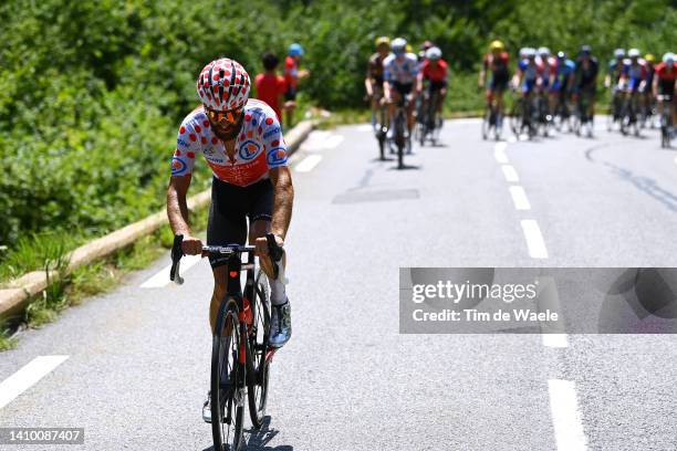 Simon Geschke of Germany and Team Cofidis - Polka Dot Mountain Jersey attacks during the 109th Tour de France 2022, Stage 18 a 143,2km stage from...