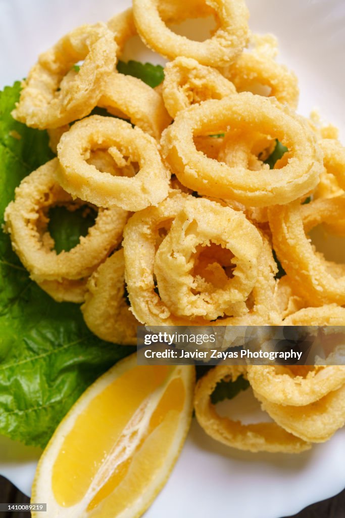 Delicious Deep-fried Calamari Rings