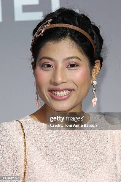 Sirivannavari Nariratana attends the Chanel Ready-To-Wear Fall/Winter 2012 show as part of Paris Fashion Week at Grand Palais on March 6, 2012 in...