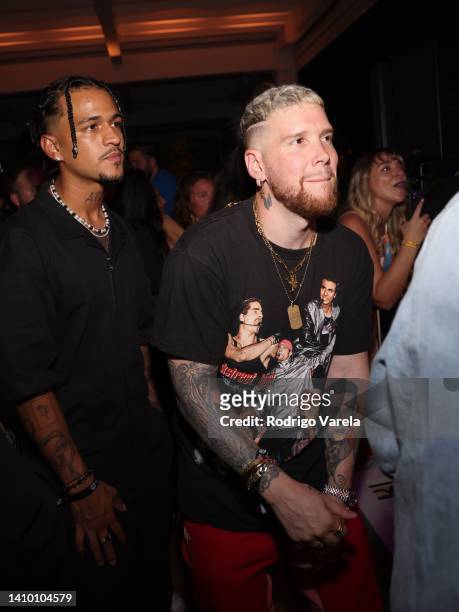 Piso 21 attends as FC Barcelona and Spotify celebrate their partnership at the Four Seasons at the Surf Club, Miami at Four Seasons Surfside on July...