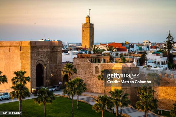 oudaias kasbah at sunset, rabat, morocco - rabat morocco ストックフォトと画像