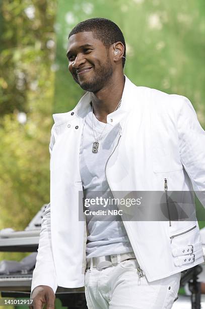 Usher -- Air Date -- Episode 3566 -- Pictured: Musical guest Usher performs during the Mercedes-Benz Summer Concert Series on June 3, 2008 -- Photo...