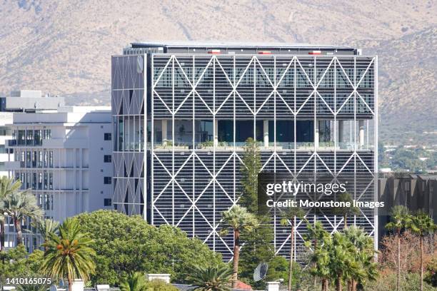 nedbank namibia building in windhoek at khomas region, namibia - namibian cultures stock pictures, royalty-free photos & images