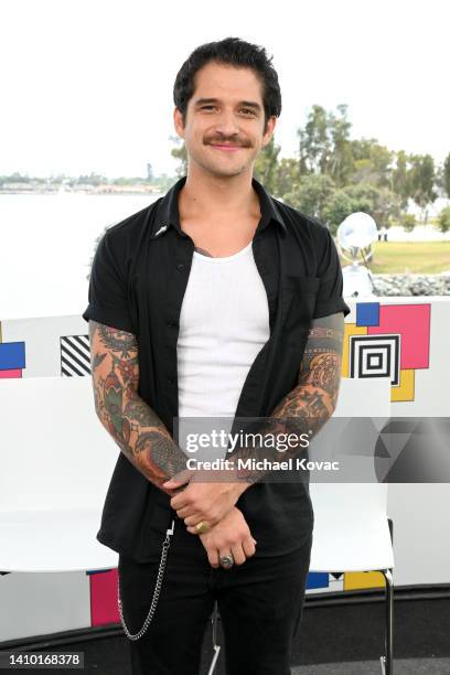 Tyler Posey visits the #IMDboat At San Diego Comic-Con 2022: Day One on The IMDb Yacht on July 21, 2022 in San Diego, California.