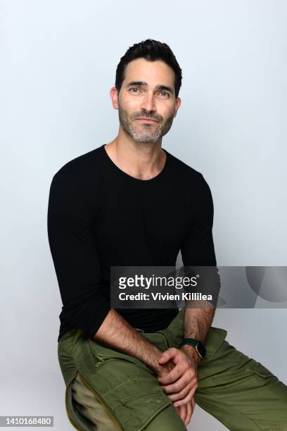 Tyler Hoechlin visits the #IMDboat At San Diego Comic-Con 2022: Day One on The IMDb Yacht on July 21, 2022 in San Diego, California.