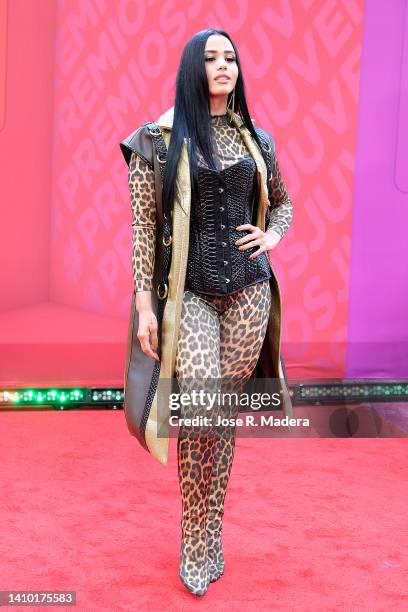 Alosofia attends Premios Juventud 2022 at Coliseo de Puerto Rico José Miguel Agrelot on July 21, 2022 in San Juan, Puerto Rico.