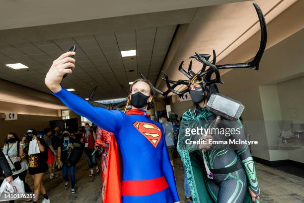 Cosplayers attends 2022 Comic-Con International: San Diego on July 21, 2022 in San Diego, California.