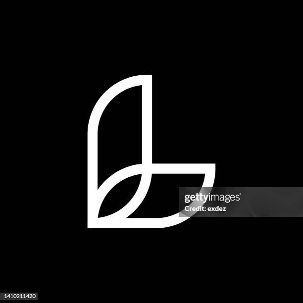 letter l logo set - letter l stock illustrations