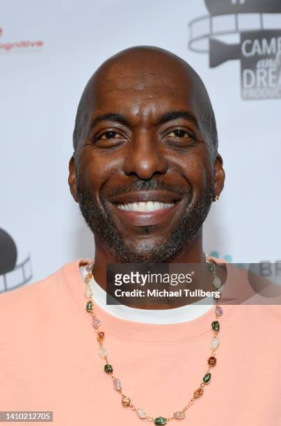 John Salley attends the premiere of "It Snows All The Time" at The London West Hollywood at Beverly Hills on July 21, 2022 in West Hollywood,...