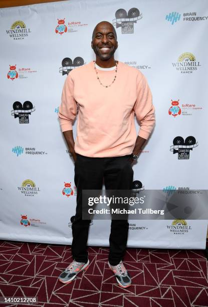 John Salley attends the premiere of "It Snows All The Time" at The London West Hollywood at Beverly Hills on July 21, 2022 in West Hollywood,...