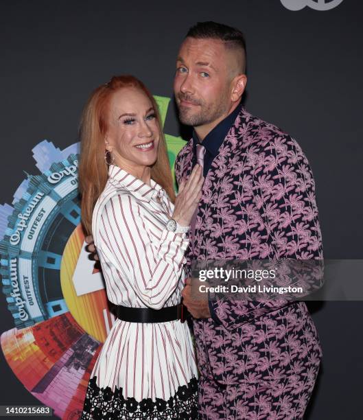 Kathy Griffin and Kit Williamson attend the 2022 Outfest Los Angeles LGBTQ+ Film Festival sneak peek screening of Kit Williamson's new series...