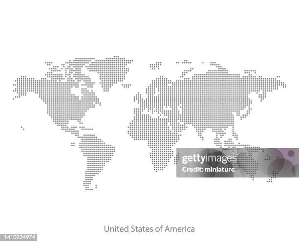 world map map - spotted stock illustrations