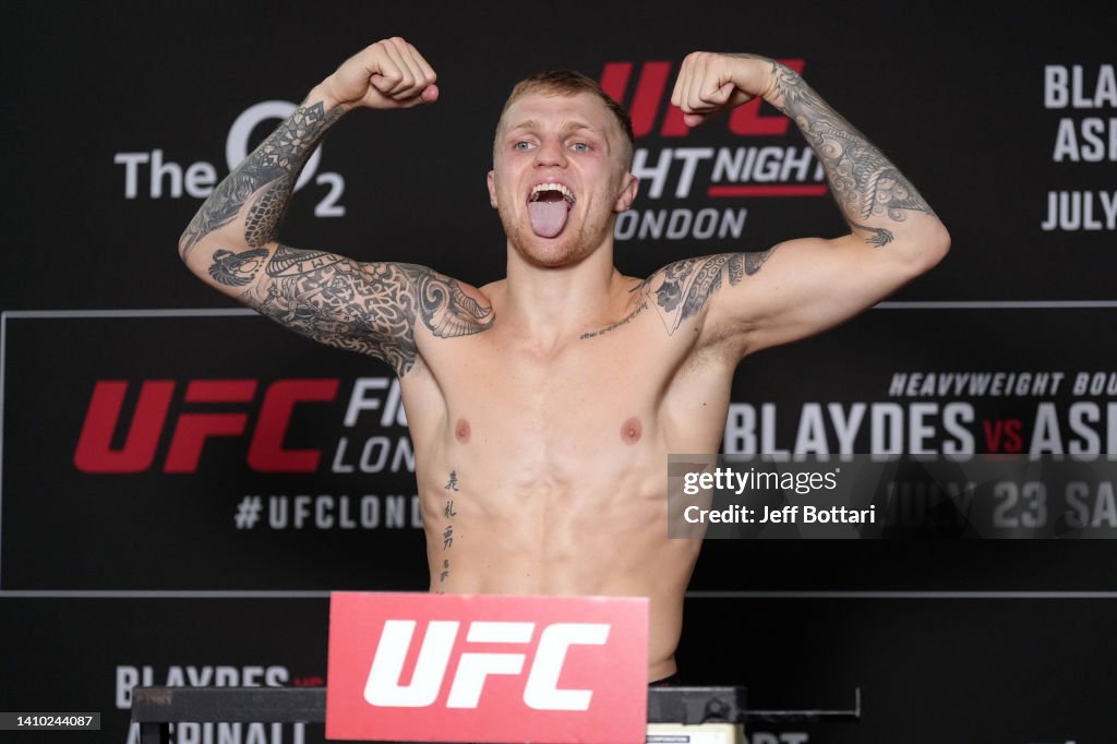UFC Fight Night: Blaydes v Aspinall Official Weigh-in
