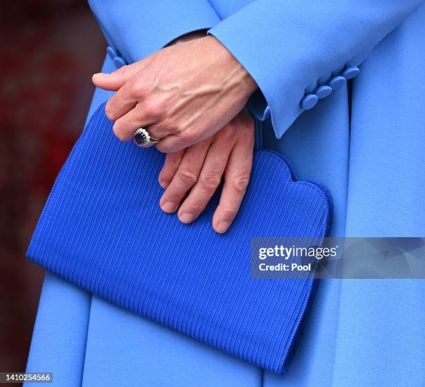 Catherine, Duchess of Cambridge attends The Order of The Garter service at St George's Chapel, Windsor Castle on June 13, 2022 in Windsor, England....