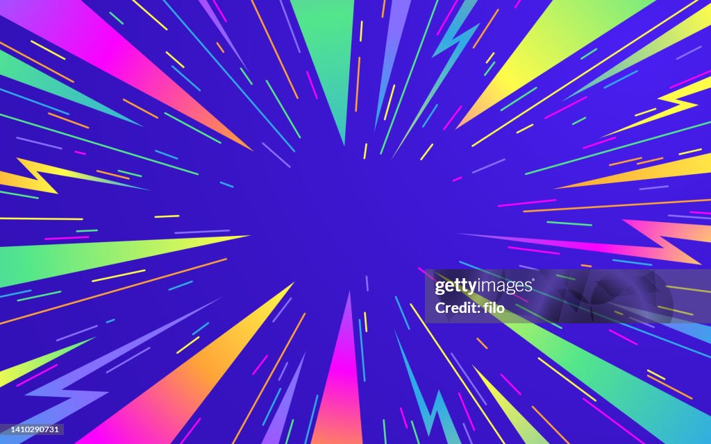 Astratto Zap Fulmine Fulmine Eccitazione Moderno Gradiente Sfondo