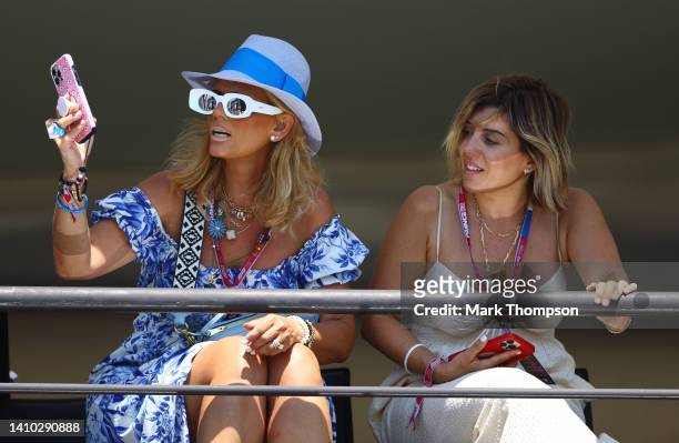 Fans watch the action during practice ahead of the F1 Grand Prix of France at Circuit Paul Ricard on July 22, 2022 in Le Castellet, France.