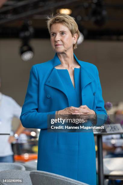 Susanne Klatten, billionaire and chairman of SGL Carbon SE attends the 50th Anniversary Of BMW High Tower at BMW Welt on July 22, 2022 in Munich,...
