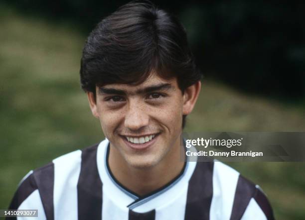 Newcastle United player Paul Stephenson pictured during the photocall at ahead of the 1987/88 season on July 13, 1987 in Newcastle upon Tyne, England.