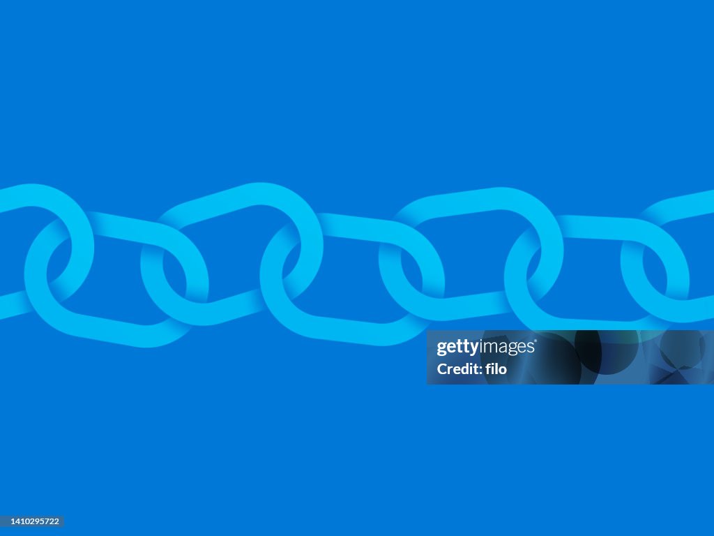 Fondo de cadena horizontal azul