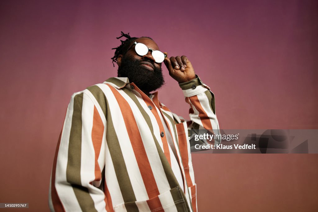 Confident mature man wearing sunglasses