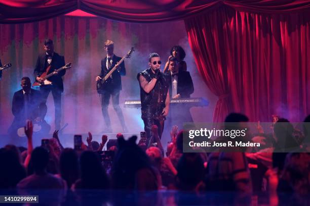 Prince Royce performs onstage during Premios Juventud 2022 at Coliseo de Puerto Rico José Miguel Agrelot on July 21, 2022 in San Juan, Puerto Rico.