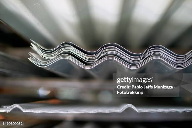 zinc roofing - zinc stock pictures, royalty-free photos & images