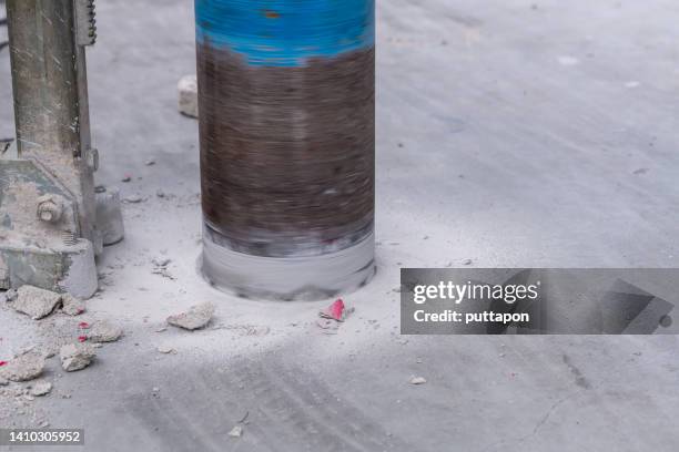 floor and cement beam drilling machine for residential commercial buildings, construction equipment - stock photo - stock photo - paleta de cores fotografías e imágenes de stock