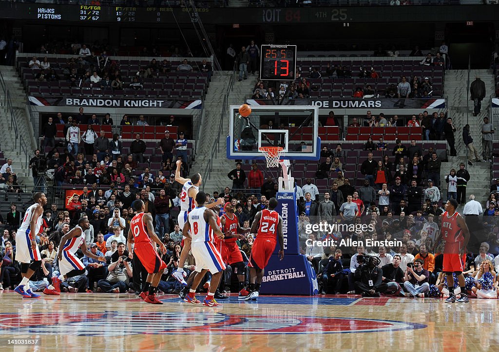 Atlanta Hawks v Detroit Pistons