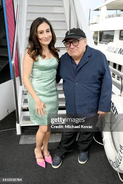 Lucy DeVito and Danny DeVito visit the #IMDboat At San Diego Comic-Con 2022: Day Two on The IMDb Yacht on July 22, 2022 in San Diego, California.