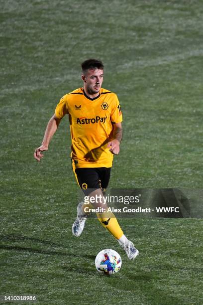 Jack Scott of Wolverhampton Wanderers FC U21 in action during a game against Chelsea FC U21 at Zions Bank Stadium on July 21, 2022 in Herriman, Utah.