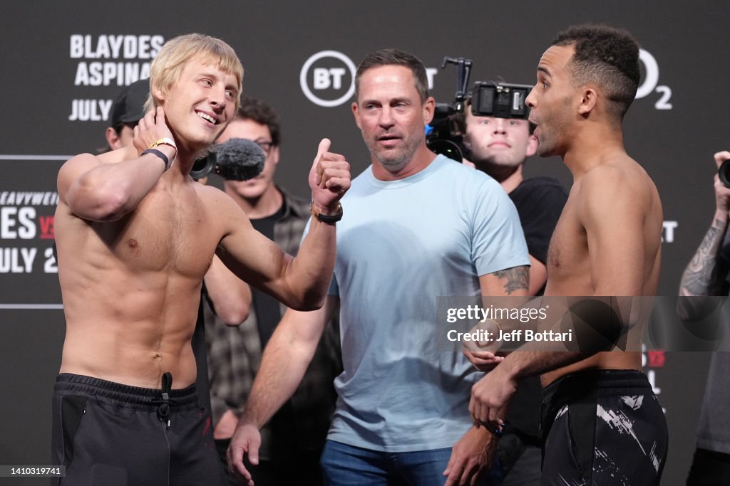 UFC Fight Night: Blaydes v Aspinall Ceremonial Weigh-in